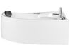 Whirlpool-Badewanne weiß Eckmodell mit LED 150 x 100 cm links NEIVA_796371
