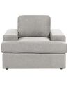 Set of 2 Fabric Armchairs Light Grey ALLA_893867