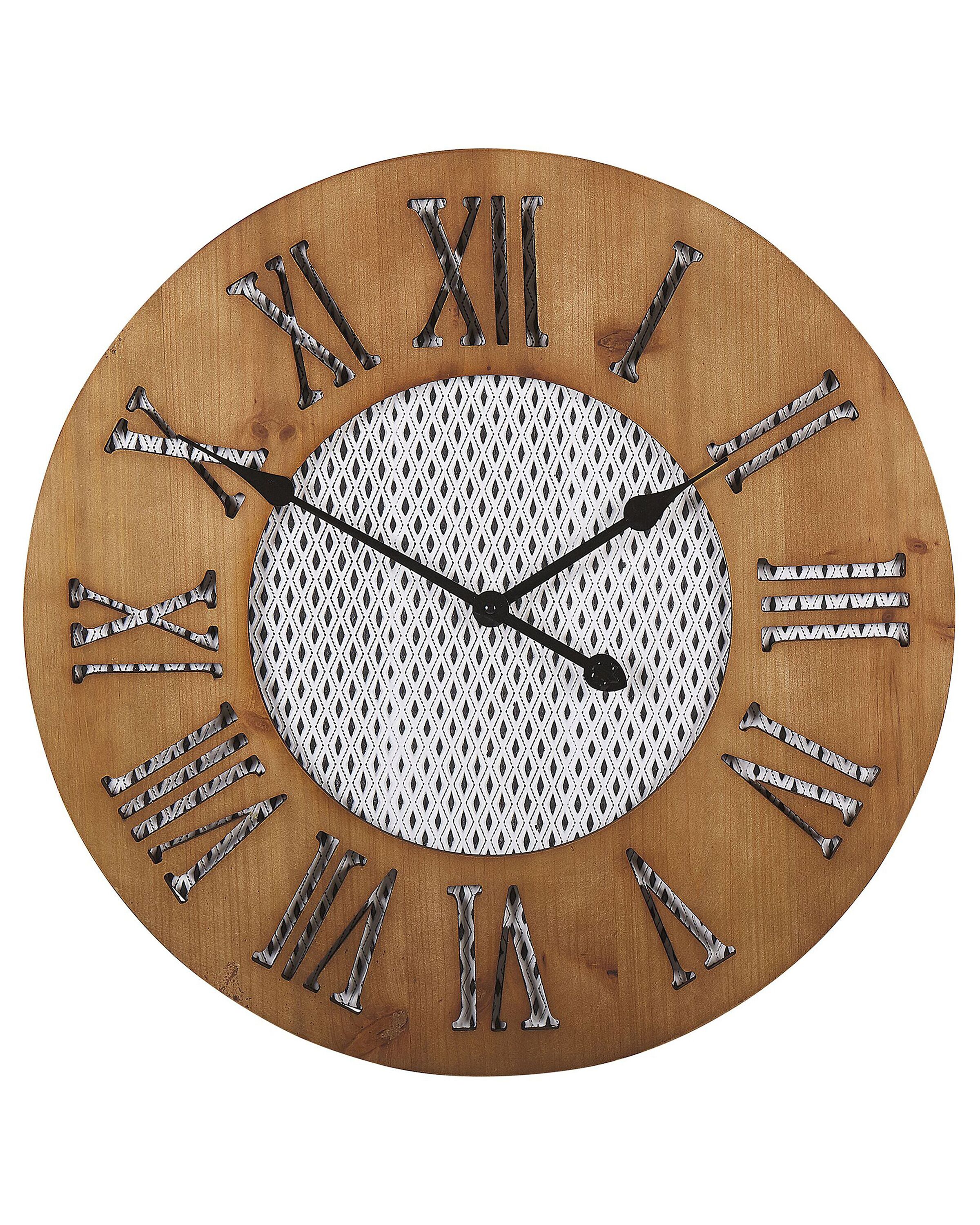 Wall Clock 60 Cm Dark Wood Cuilco Belianino Wall Clock 60 Cm Dark Wood Cuilco Belianino