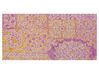 Tappeto lana rosa e giallo senape 80 x 150 cm AVANOS_848412
