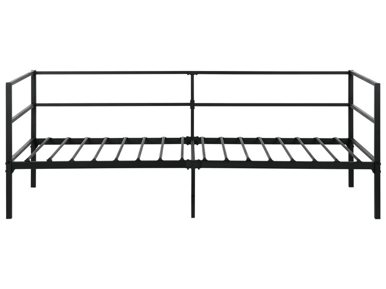 Bedbank met opbergruimte Fluweel MARRAY 90 x 200 cm Zwart