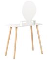 Dressing Table with Mirror and Stool White TOULOUGES_850204
