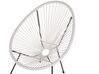 Set of 2 PE Rattan Accent Chairs White ACAPULCO II_811613
