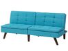 Fabric Sofa Bed Turquoise Blue RONNE_672369