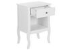 1 Drawer Bedside Table White LANE_800407