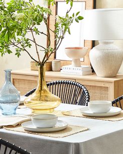 Kukkamaljakko lasi keltainen 30 cm PANEER Kukkamaljakko lasi keltainen 30 cm PANEER