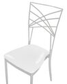 Set of 2 Dining Chairs Silver GIRARD_782826