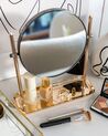 Espejo de maquillaje de metal/vidrio dorado/negro ø 20 cm FINISTERE_884861