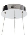 Lampa wisząca LED metalowa ø 40 cm srebrna JORDAN_815535