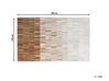 Béžový kožený koberec 140 x 200 cm YAGDA_743511