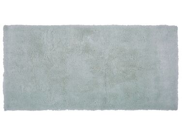 Teppich mintgrün 80 x 150 cm Shaggy EVREN