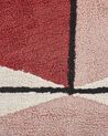 Teppich Baumwolle 160 x 230 cm mehrfarbig geometrisches Muster Kurzflor PURNIA_817004