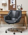 Faux Leather Desk Chair Black NEWDALE_854769