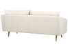 Sofa Set Polyester beige 5-Sitzer mit goldenen Beinen MAURA_892249