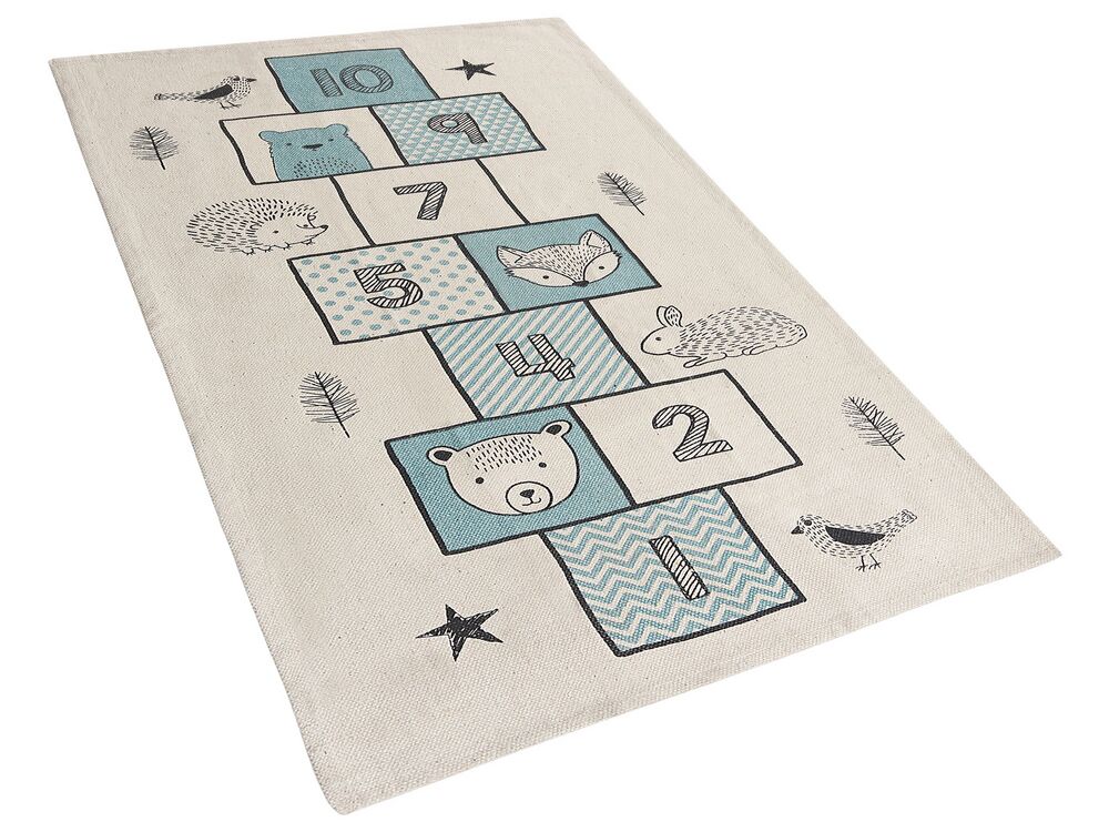 Barnmatta 70 X 140 Cm Hoppa Hage Bla Raipur Beliani Fi
