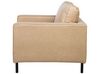Soffgrupp 2-sits soffa + fåtölj konstläder beige SAVALEN_725537