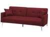 Fabric Sofa Bed Dark Red LUCAN_768310