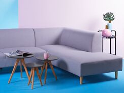 Sohvapöytäsetti harmaa 3 kpl VEGAS