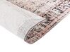 Teppich Baumwolle rot / beige 200 x 300 cm orientalisches Muster Kurzflor ATTERA_852179