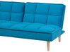 Fabric Sofa Bed Blue SILJAN_702048