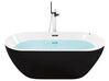 Freestanding Whirlpool Bath with LED 1700 x 800 mm Black NEVIS_783298