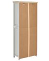 Regal grau / heller Holzfarbton 4 Fächer CLIO_825993
