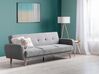 3 Seater Fabric Sofa Bed Grey FLORLI_704155