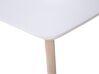 Mesa de comedor blanco/madera clara 150 x 90 cm SANTOS_675445