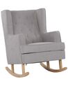 Fabric Rocking Chair Light Grey TRONDHEIM II_775777