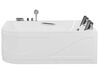 Left Hand Whirlpool Corner Bath with LED 1700 x 1190 mm White BAYAMO_821152