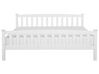 Wooden EU Super King Size Bed White GIVERNY_754646
