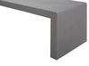 Conjunto de jardín de cemento reforzado mesa 2 bancos con forma de U 2 taburetes gris TARANTO_776030