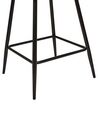 Set of 2 Velvet Bar Chairs Black SANILAC_912723