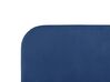 Cama de casal em veludo azul marinho 160 x 200 cm FLAYAT_834226