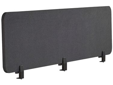 Työpöydän väliseinä tummanharmaa 180 x 40 cm WALLY