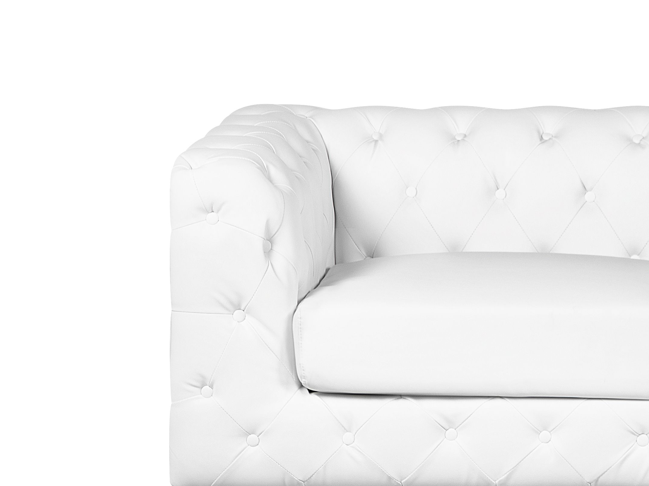 Beliani Pouf Classico In Similpelle Bianca Con Vano Portaoggetti - 40x38 Cm, Design Moderno E Funzionale