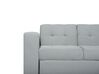 Sectional Sofa Bed with Ottoman Light Grey FALSTER_751438