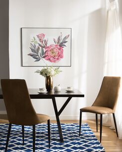 Tuoli keinonahka hiekanruskea 2 kpl CLAYTON