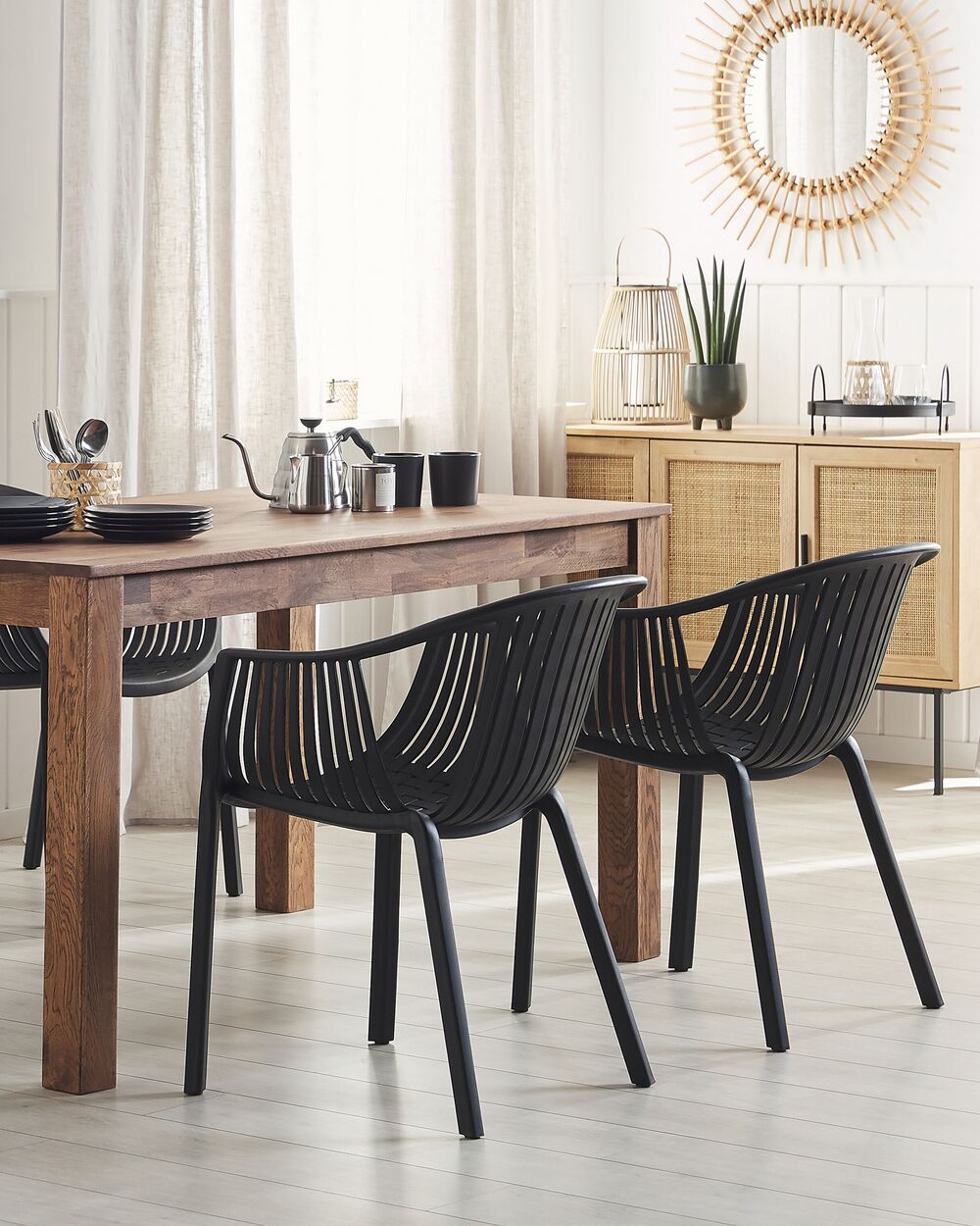 Belluno 120cm Round Dining Table Set With 4 Chairs