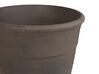 Set of 2 Plant Pots ⌀ 50 cm Brown KATALIMA_858266