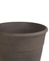 Set of 2 Plant Pots ⌀ 50 cm Brown KATALIMA_858266