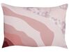 Set of 2 Outdoor Cushions Abstract Pattern 40 x 60 cm Pink CAMPEI_881537