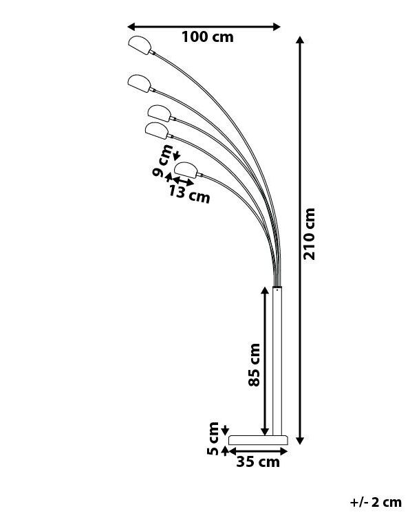Line art discount led floor lamp