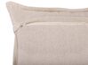 Cotton Cushion 45 x 45 cm Beige and Black HENTEPE_796225