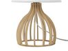 Wooden Table Lamp Light Wood and White AGUEDA_694982