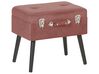 Manšestrová stolička s úložným prostorem růžová MALLARD_884876