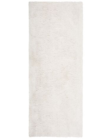 Koberec Shaggy 80 x 150 cm bílý EVREN