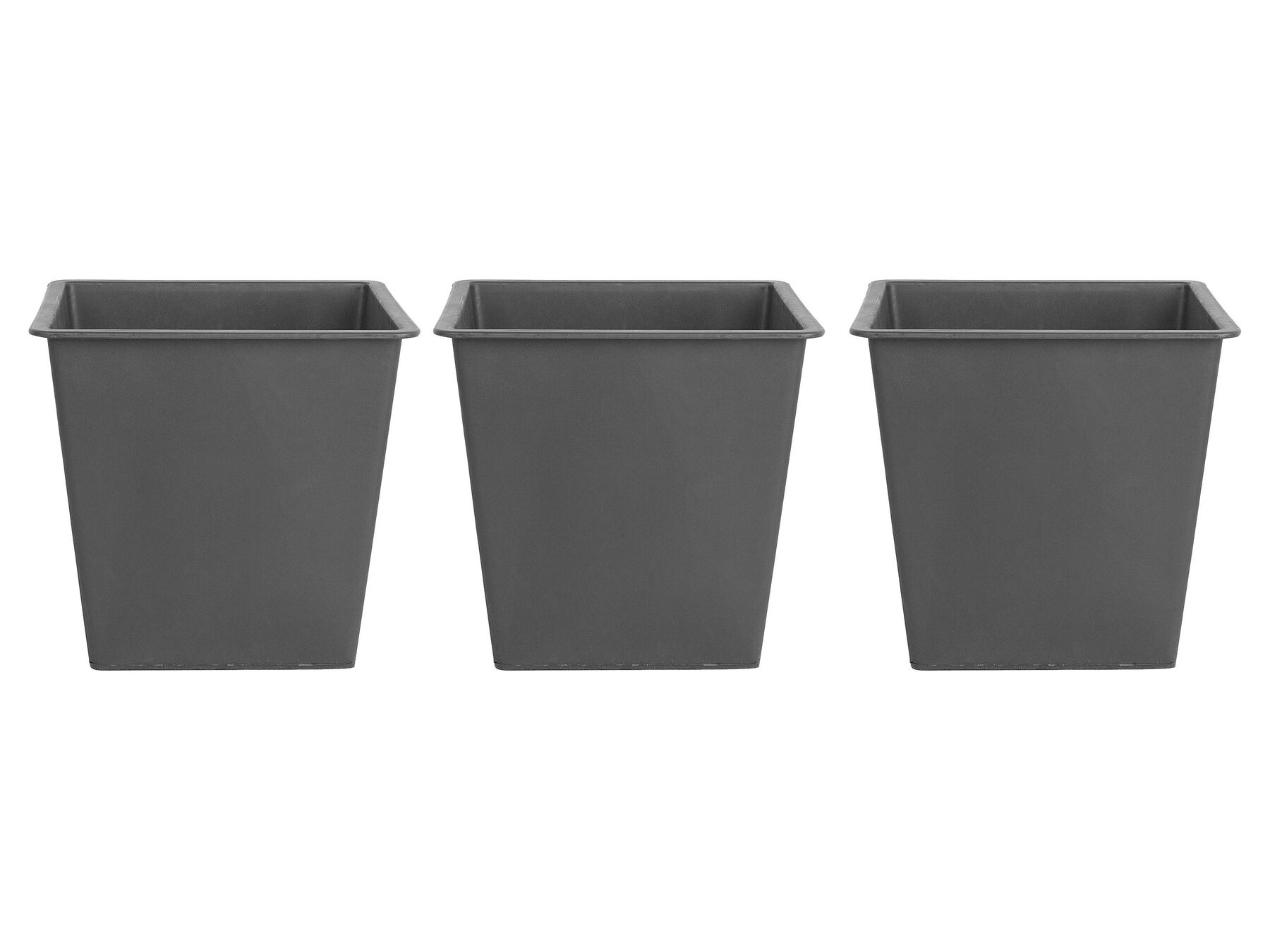 Set of 3 Square Pot Inserts 34 x 34 cm Beliani.co.uk