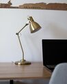 Lampa biurkowa regulowana metalowa mosiężna MONSAN_856413