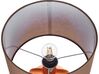 Keramická stolná lampa oranžová LABRADA_878712